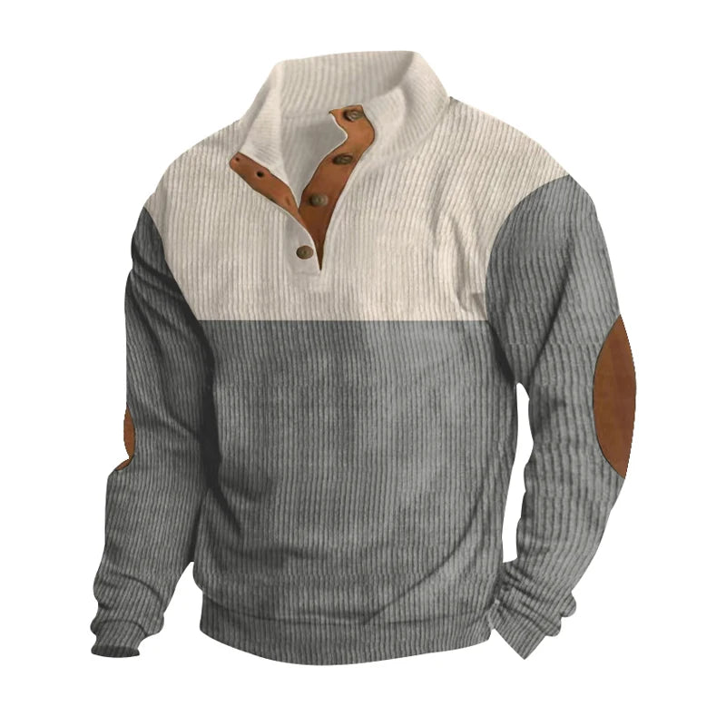 Men's Loose Corduroy Sport Sweater